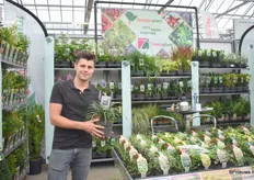 Daan van Sleeuwen van Sneijersplant met de Liriope, een goed lopend product. Sneijersplant verkoopt planten voor visueel en aanleg.